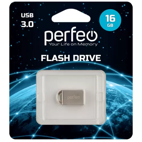 - 16GB Perfeo M11 metal series USB 3.0