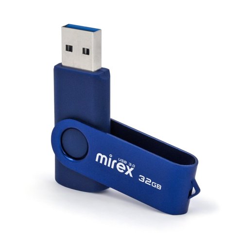 Флэш-накопитель 32GB Mirex SWIVEL DEEP BLUE Флэш-накопитель 32GB Mirex SWIVEL DEEP BLUE