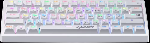 Клавиатура беспроводная Механическая Defender Alligator GK-315 2.4G+BT белая Клавиатура беспроводная Механическая Defender Alligator GK-315 2.4G+BT белая
