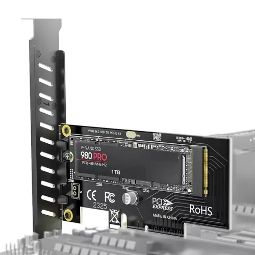  PCI-e 4x JEYI M.2 * 1 SSD PCI-E 4.0/ 3.0 NVME( M.2 NVMe to PCI-E )