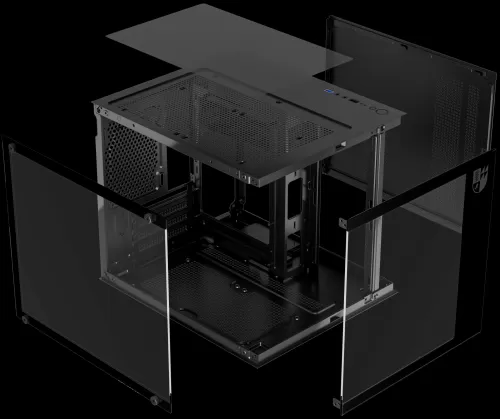 ������ ��� ����� ������� Iron Pride INVADER Q2 (���) ������ Mid-Tower, Micro-ATX, Mini-ITX, USB 2.0 Type-A, USB 3.2 Gen 1 Type-A