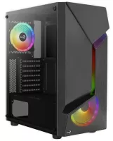     AeroCool Scape-G-BK-v2 Black Mid Tower (ATX/ micro ATX/ mini-ITX,  , Steel, ABS, Tempered Glass, HD Audio, USB 3.0x2, USB2.0x1, 1x120mm-FRGB 2x140mm-FRGB FAN) (4711099471546)