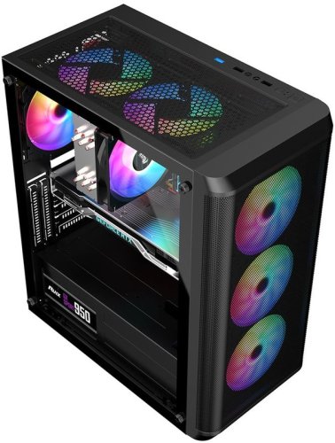 Корпус без блока питания ALSEYE Audin-BK AS.07.0173 ATX, Mini-ITX, microATX, Чёрный, стекло Корпус без блока питания ALSEYE Audin-BK AS.07.0173 ATX, Mini-ITX, microATX, Чёрный, стекло