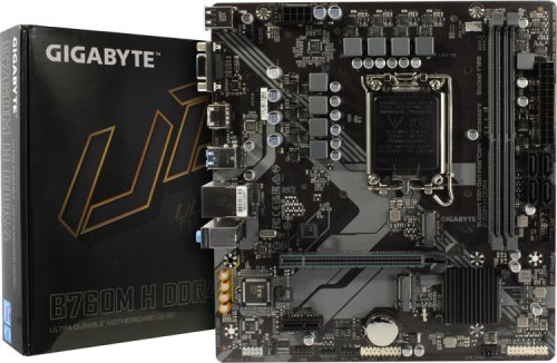   GIGABYTE B760M H DDR4 LGA 1700, Intel B760, 2xDDR4-3200 Mhz, 1xPCI-Ex16, 2xM.2, Micro-ATX