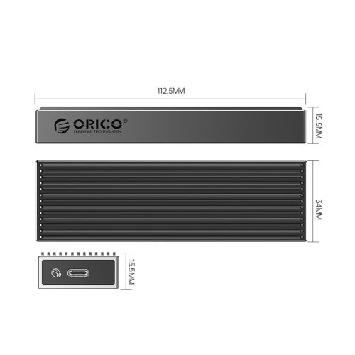    M.2 SATA ORICO BM2C3-GY-BP SATA M.2 NGFF SATA 2230, 2242, 2260, 2280 , USB TYPE-C 10 /,  M-Key B , 