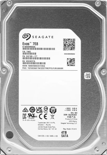   4 TB Seagate Exos 7E8 ST4000NM000A  SATA III  256  7200 rpm