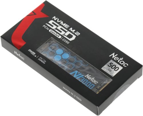   SSD M.2 500GB NETAC NV3000 NT01NV3000-500-E4X 500, M.2 2280, PCIe 3.0 x4, NVMe, M.2 (   3100 /,   2100 /)