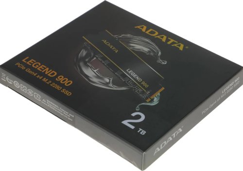   SSD M.2 2TB ADATA LEGEND 900 PCIe 4.0 x4  (2Tb, SLEG-900-2TCS, M.2 2280, PCI-E x4, Read 7400 /, Write 6000 /, NVMe, TLC 3D NAND,TBW 1200TB)