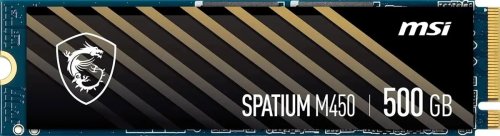 ������������� ���������� SSD M.2 500GB MSI SPATIUM M450 [S78-440K220-P83] [PCIe 4.0 x4, ������ - 3600 �����/���, ������ - 2300 �����/���, 3 ��� TLC, NVM Express, TBW - 300 ��]