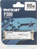 ������������� ���������� SSD M.2 512GB M.2 NVMe Patriot P300 [P300P512GM28] [PCIe 3.0 x4, ������ - 1700 �����/���, ������ - 1200 �����/���, NVM Express, TBW - 240 ��]