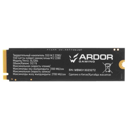 ������������� ���������� SSD M.2 512GB Ardor Gaming Ally AL1284 M.2 2280