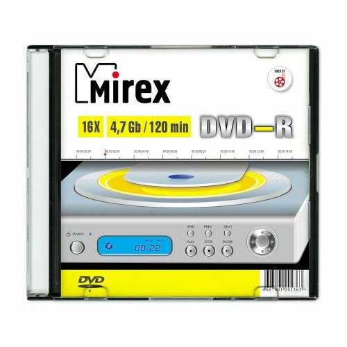  DVD-R Mirex Brand (4.7 , 16x, slim case)
