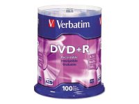Диски DVD+R VERBATIM  [4.7Gb, 120min, 16x, bulk 100шт]