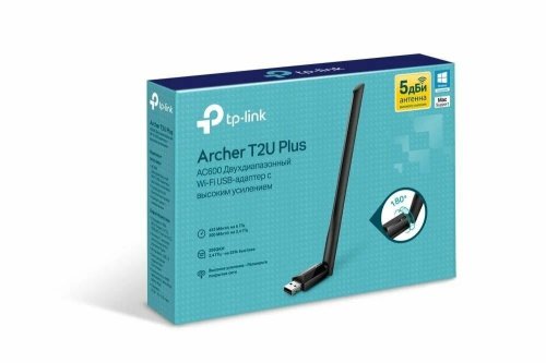  Wi-Fi TP-Link Archer T2U Plus AC600 Wireless Dual Band USB Adapter 802.11ac/a/b/g/n