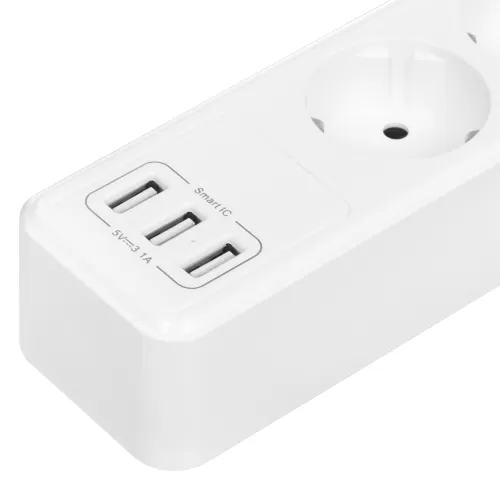   QUMO Power Bar Light [51552] 5 , 2, 3 USB-A  1A  ( )