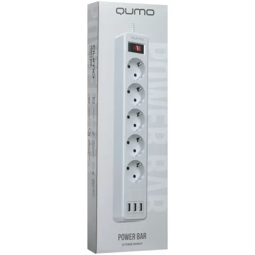   QUMO Power Bar Light [51552] 5 , 2, 3 USB-A  1A  ( )