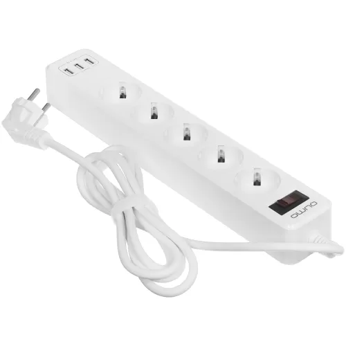   QUMO Power Bar Light [51552] 5 , 2, 3 USB-A  1A  ( )