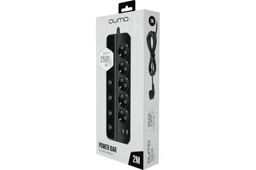   QUMO Power Bar [51557] 5 , 2, 2 USB-A  1 Type-C   2.4A  ( )