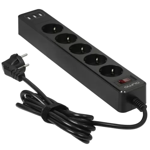   QUMO Power Bar Light [51555] 5 , 3, 3 USB-A  1A  ( )