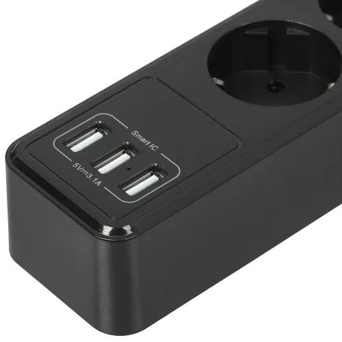   QUMO Power Bar Light [51555] 5 , 3, 3 USB-A  1A  ( )