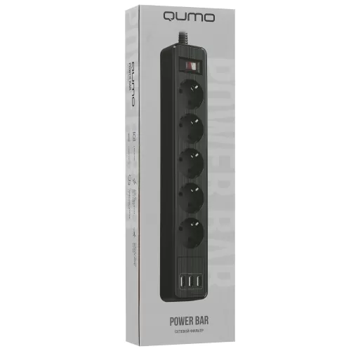   QUMO Power Bar Light [51555] 5 , 3, 3 USB-A  1A  ( )