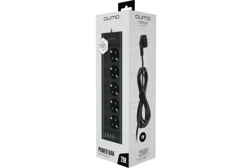   QUMO Power Bar [51561] 5 , 2, 4 USB-A  2 Type-C   2.4A  ( )