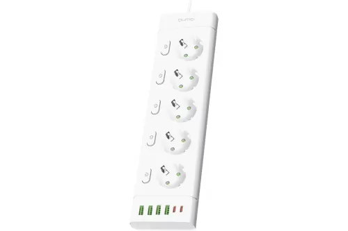   QUMO Power Bar [51562] 5 , 3, 4 USB-A  2 Type-C   2.4A  ( )