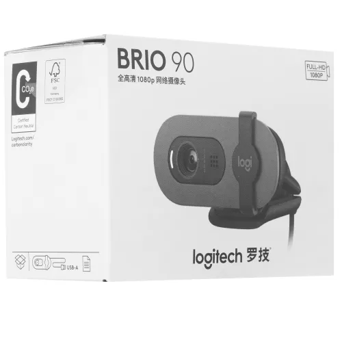 - Logitech BRIO 90 , , 2 , 1920 x 1080, USB Type-A