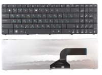 Клавиатура для ноутбука Asus K52, K53, K54, K55, N50, (кнопки сплошные)N51, N52, N53, N60, N61, N70, N71, N73, N90, P52, P53, K72, K73, A52, A53 A72, UL50, W90, PRO5IJ, F50, X52, X54, X55, X75, PRO5AVn, PRO64Vg, PRO7BJg(rus черн.)