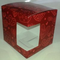 Подарочная коробка для кружки без окна Сердечки